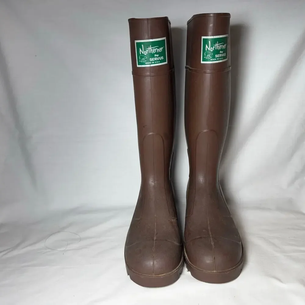Mens Northner by Servus Made in USA Size Six 6 Steel Toed Water Proof Boots
